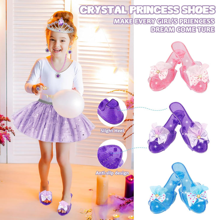 Princess Dress up Toys & Jewelry Boutique,Girl Role Play Gifts,Kids Toys for 3-6 Years Girl Toddler ​B-Day Party Favors