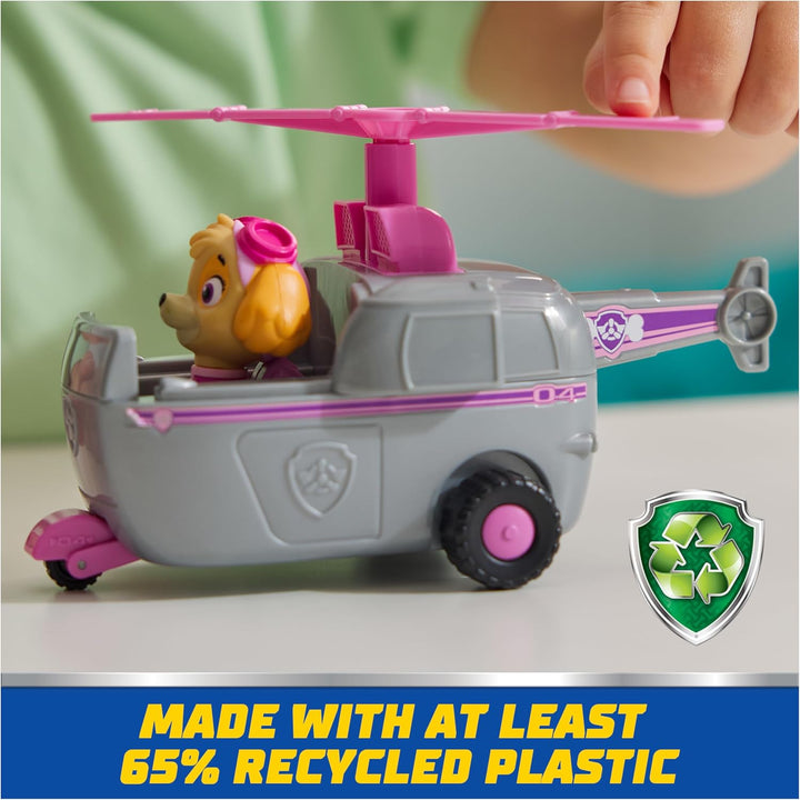 , Skye’S Helicopter, Toy Vehicle with Collectible Action Figure, Sustainably Minded Kids Toys for Boys & Girls Ages 3 and Up