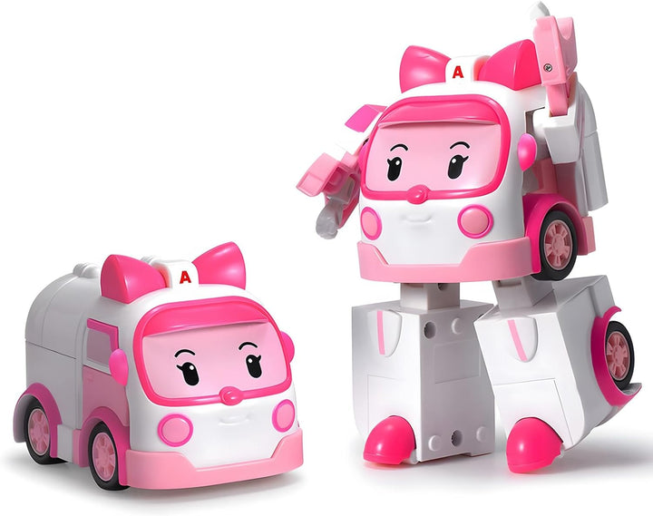 4" Transforming Robot - Fire Truck Roy, Stem-Inspired Rescue Robot Figure | Role Play Toy Gift for Toddlers & Preschool Kids Ages 1 2 3 4 5 6