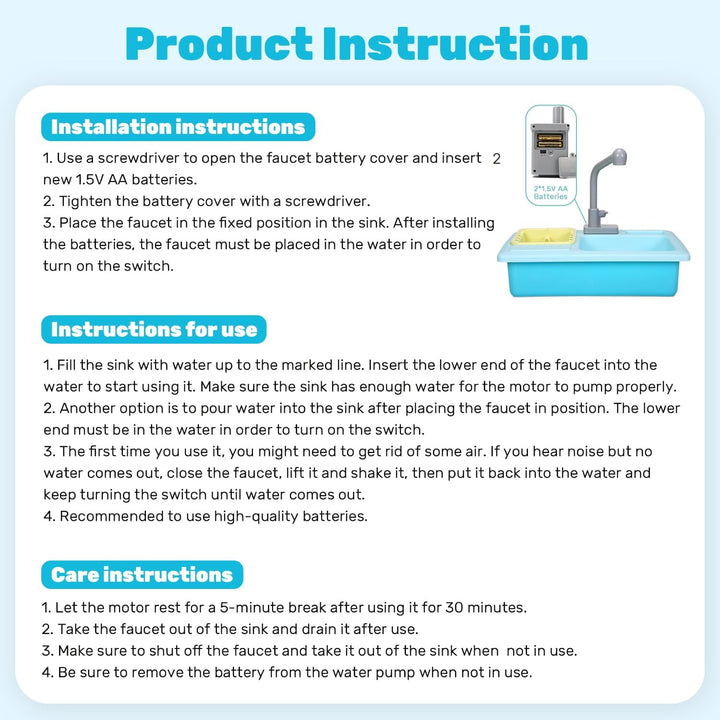 Color Changing Kitchen Sink Toys, Children Electric Dishwasher Playing Toy with Running Water, Upgraded Faucet, Automatic Water Cycle System Play House Pretend Role Play Toys for Boys Girls