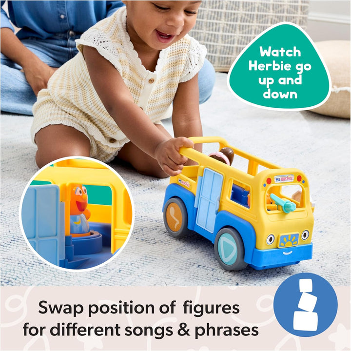 Official My First Learning Electronic School Bus with 2 Figures, Music & Sounds, Educational Toys & Toddler Toys for Girls & Boys Ages 1-3+