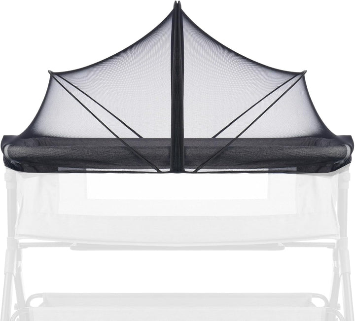 Bassinet Cover Mosquito Net for Babies to Keep Insects/Bugs/Cats Out, Toddler Bassinet/Bedside Sleeper/Crib Net with Two-Way Zippers & Storage Bag, Breathable Mesh Holes, White