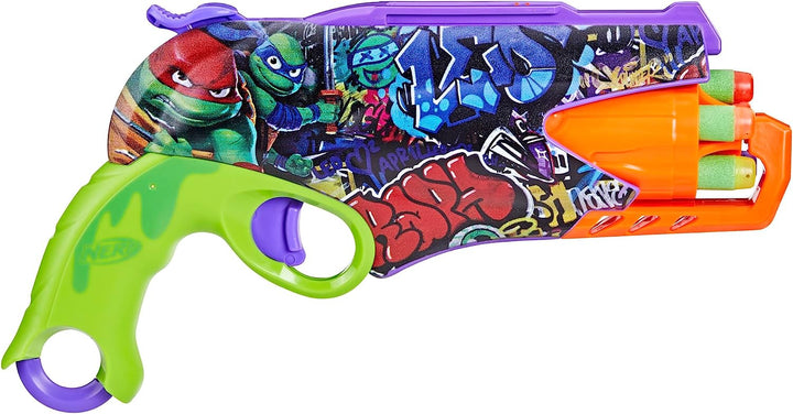 Teenage Mutant Ninja Turtles Blaster, 10 Elite Darts, Toy Foam Blasters, Ages 8 and Up