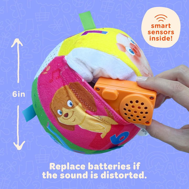 , Hilariously Interactive Baby Ball with Music & Sound Effects | 1St Birthday Gift | Toddler Toy for Boys & Girls | Indoor/Outdoor | Age 6, 9, 12+ Month | 1, 2, Year'S Old