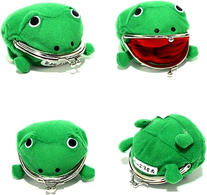 Frog Wallet Anime Cartoon Wallet Coin Purse Manga Flannel Wallet Cute Funny Plush Toy (Anime Frog)