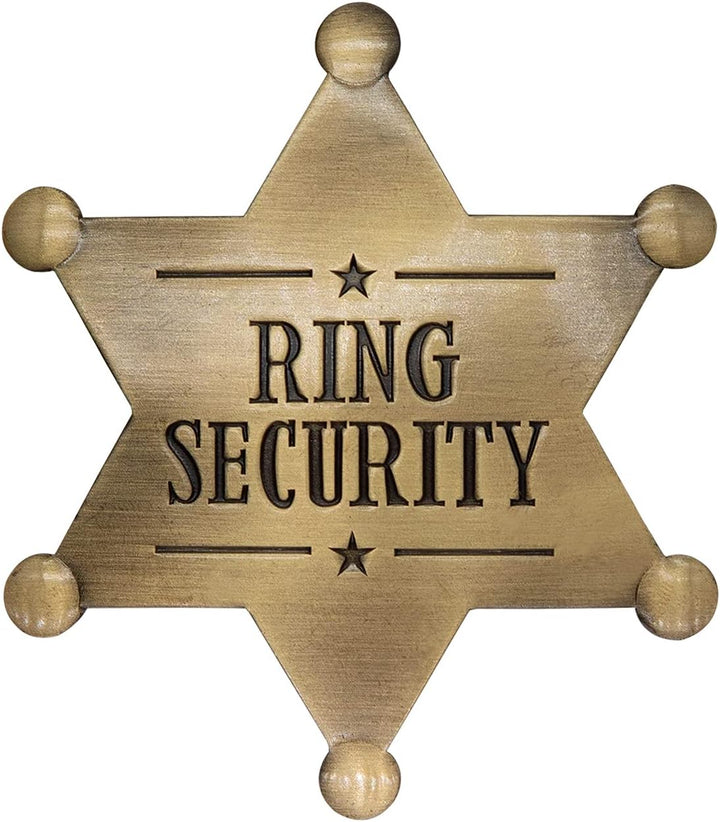Ring Security Badge Metal Ring Bearer Gift Wedding Accessories for Party, Rehearsal, Kids, Boys, Wedding Souvenirs