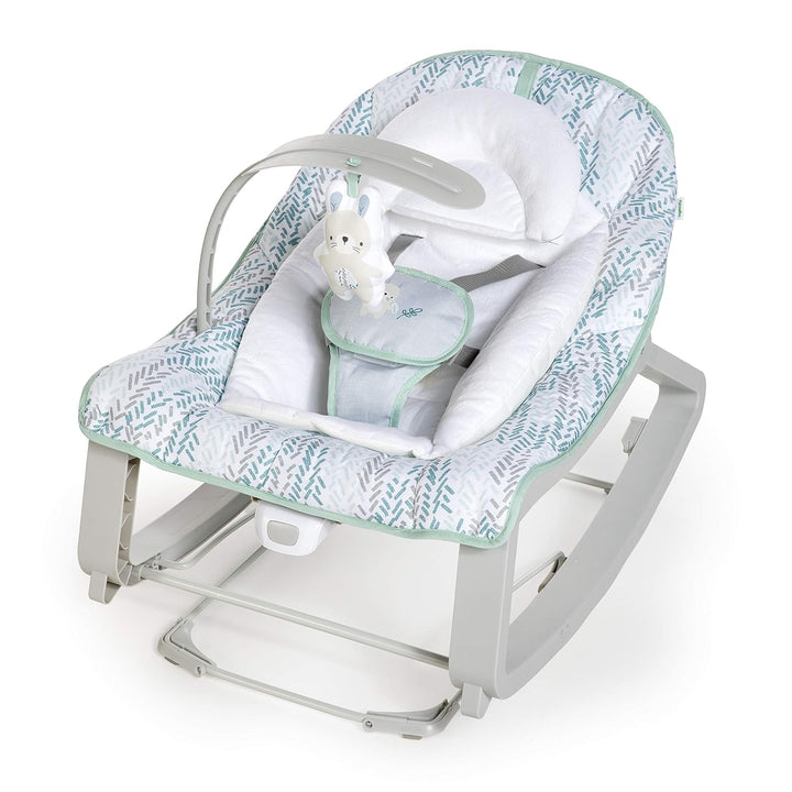 Keep Cozy 3-In-1 Grow with Me Vibrating Baby Bouncer, Seat & Infant to Toddler Rocker, Vibrations & -Toy Bar, 0-30 Months up to 40 Lbs (Weaver)