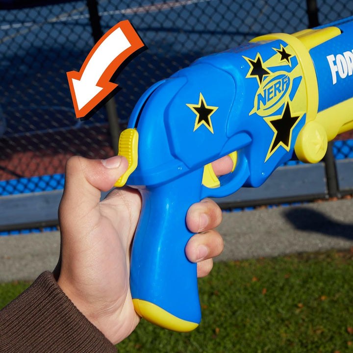 Fortnite Half Tone Hero Blaster, Bonus Code to Unlock Half Tone Hero Wrap in the Game, Break Open Loading, 12  Elite Darts, Fortnite Gifts (Amazon Exclusive)