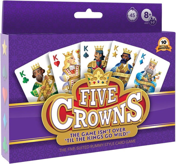 Five Crowns — the Game Isn'T over until the Kings Go Wild! — 5 Suited Rummy-Style Card Game — for Ages 8+