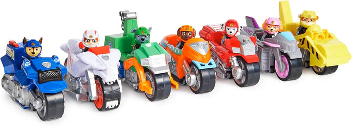 , Moto Pups Wildcat’S Deluxe Pull Back Motorcycle Vehicle with Wheelie Feature and Toy Figure