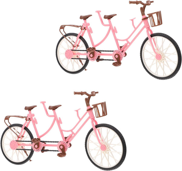 Dual Seat Bicycle for Boys and Girls 2-Person Ride-On Toy Colorful Pedal Bike Fun Accessories for Children'S Imaginative Adventures