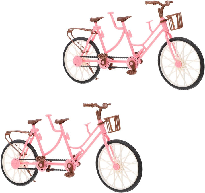 Dual Seat Bicycle for Boys and Girls 2-Person Ride-On Toy Colorful Pedal Bike Fun Accessories for Children'S Imaginative Adventures