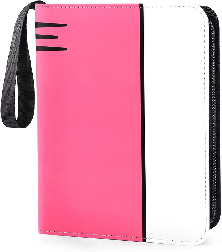 Card Binder 4 Pocket, Collectible Trading Card Albums Fits 400 Cards with 50 Removable Sleeves, Portable Trading Card Binder Collection Album Holder, Game Card Case Book with Zipper for Gifts, L-Green