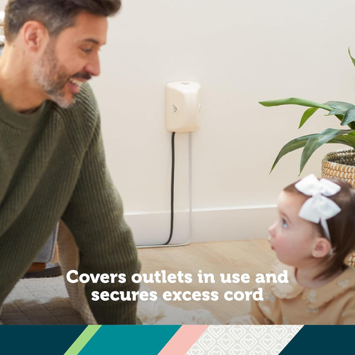 Outlet Cover with Cord Shortener for Baby Proofing