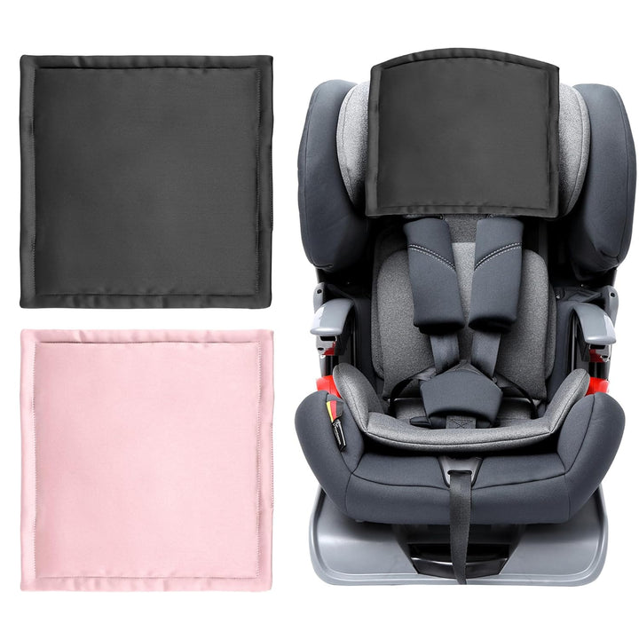 Silk Head Carseat Cover for Baby:  Satin Car Seat Head Cover for Babies Headrest Protector 2Pcs Pink for Girls Infant Sleeping Hair Protection