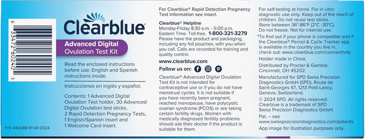 Advanced Digital Ovulation Test Kit, 32 Ct