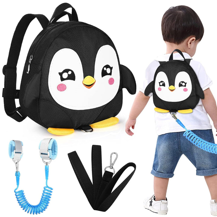 Toddler Harness Backpack Leash, Cute Dinosaur Backpacks with anti Lost Wrist Link, Cute Mini Child Backpack Wristband Tether Strap and Protection Leashes for Boys Girls Aged 1-3 Years