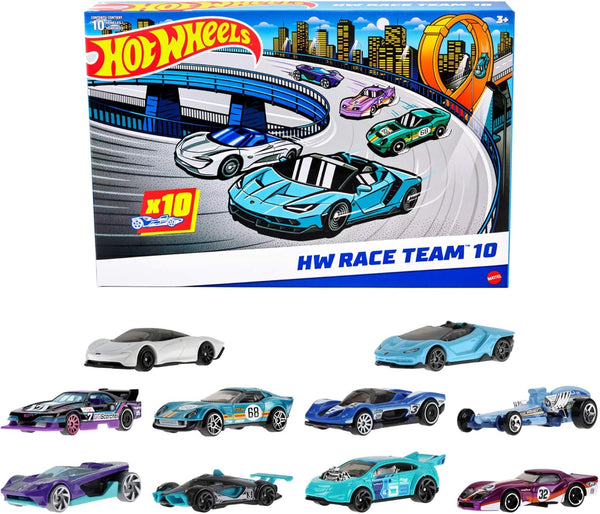 Toy Cars, 10-Pack of Race Cars, Includes 1:64 Scale Corvette, Lamborghini, Mclaren Originals