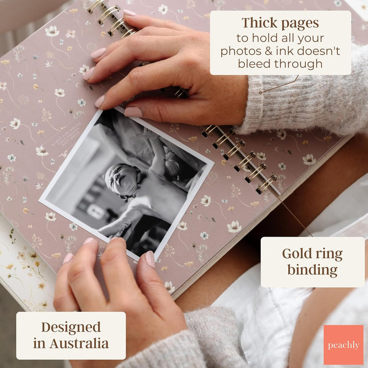 Pregnancy Journal - Linen Pregnancy Book to Capture Every Milestone - Pregnancy Must Haves - Baby Book Keepsake Pregnancy Journals for First Time Moms and Experienced Moms