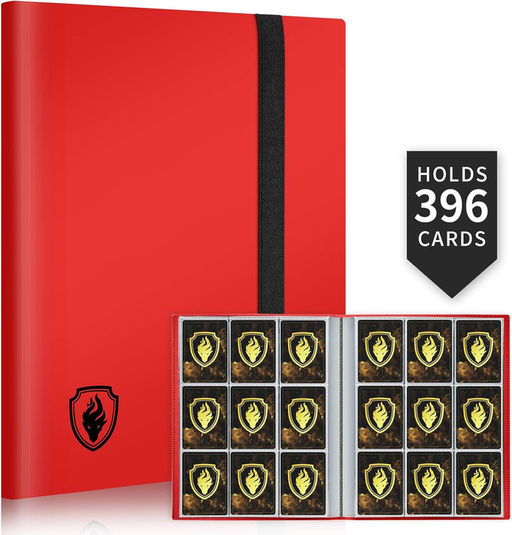 Card Binder 9 Pocket,  396 Pockets Trading Card Binder, Premium Collector Card Album for Standard Cards, Side Loading Card Collection Folder for MTG, TCG, Game Cards, Sport Cards, Black