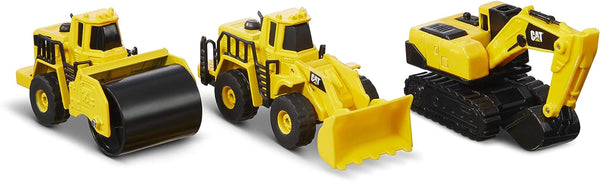 Construction Toys  Construction Die Cast Metal 3 Pack Vehicles - Steam Roller/Excavator/Wheel Loader for Ages 3+