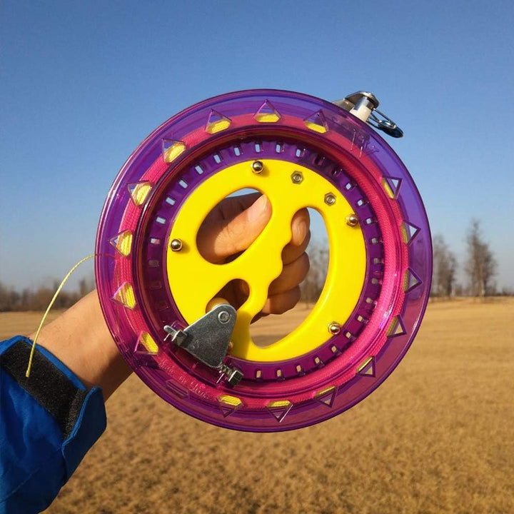 Kite String Reel Winder 7Inches Dia with 600 Ft Line (60 Lbs) for Kids Teens and Women