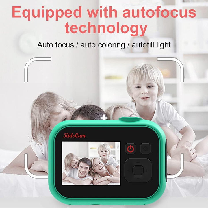 Kids Camera, Kids Camera Toys, Mini Kids Digital Camera, Toy Cameras for Boys and Girls, with 32G SD Card, Christmas Birthday Gifts for 3-10 Year Old Girls and Boys (Green)