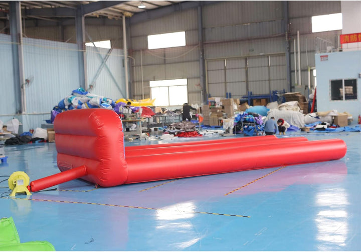 19.7Ft Long PVC Inflatable Bowling Alley 2 Lane 10 Pin Bowling Bowling Slide Game Set with Blower for Birthdays, Fetes, Corporate Events
