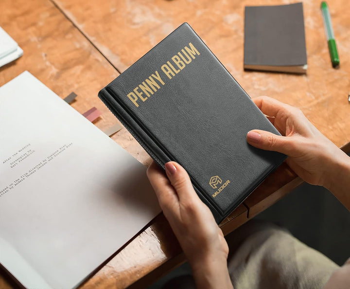 Pressed Penny Collecting Book Album, Holds 160 Coins, Collector'S Pressed Penny Holder Collection Book