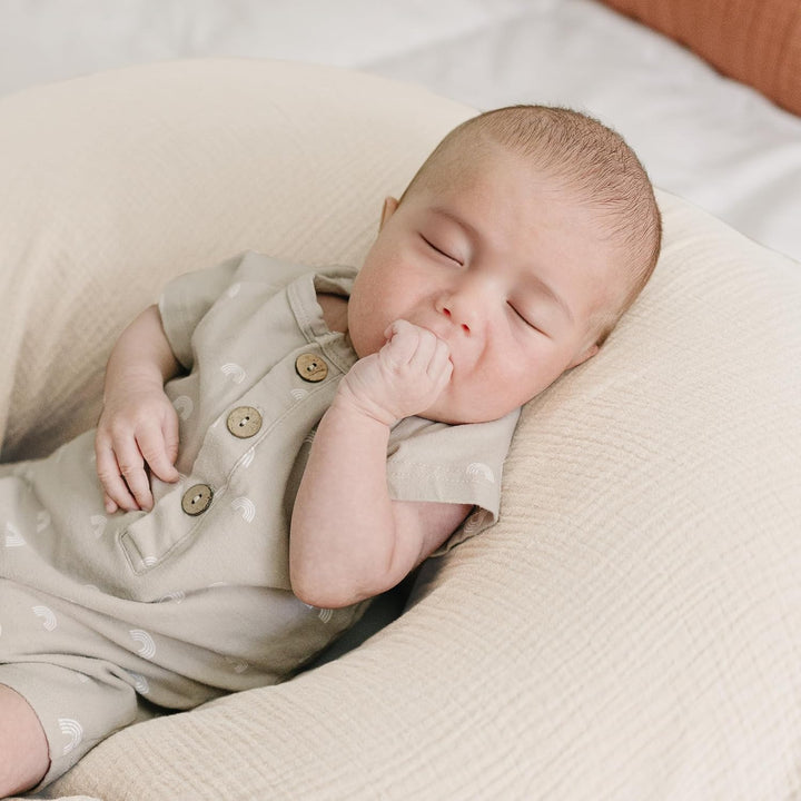 Muslin Nursing Pillow Covers, 100% Cotton Soft & Adorable Covers for Breastfeeding Pillows, Slipcovers for Newborn Baby Boys & Girls