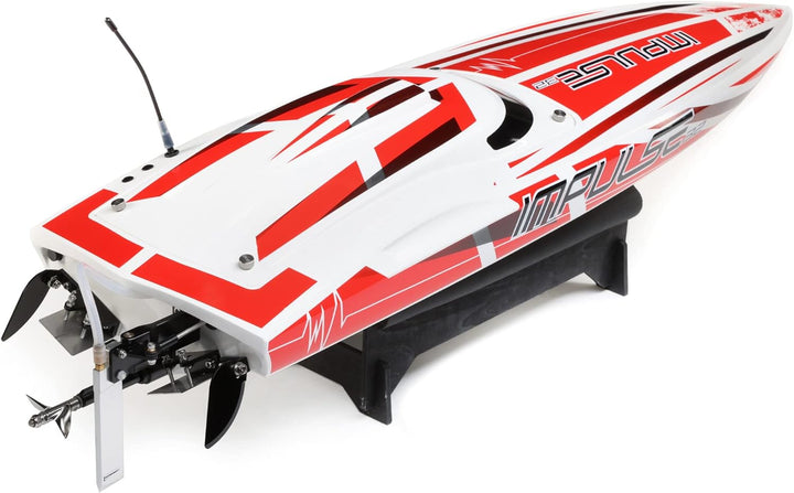 RC Impulse 32" Brushless Deep-V RTR Battery and Charger Not Included with Smart White/Red PRB08037T2