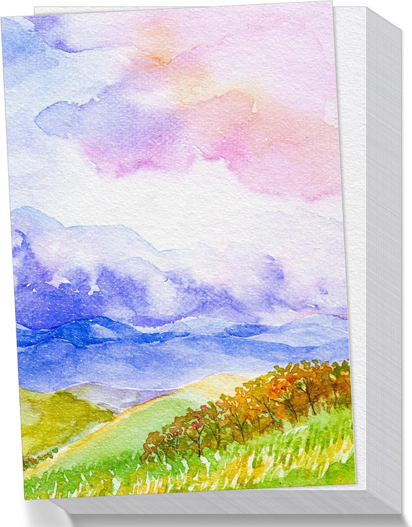60 Sheets Watercolor Paper, 5 X 7 Inch Cold Press 300GSM/ 140LB Water Color Paper Bulk for Kids Child Adults, Small Off-White Watercolor Drawing Paint Paper for Art Drawing Supplies