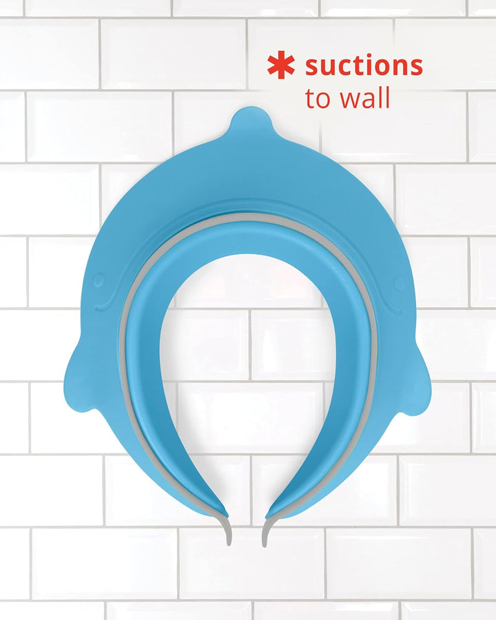 Baby Shower Cap Shield, Moby Bath Visor for Baby and Kids 9M +, Blue