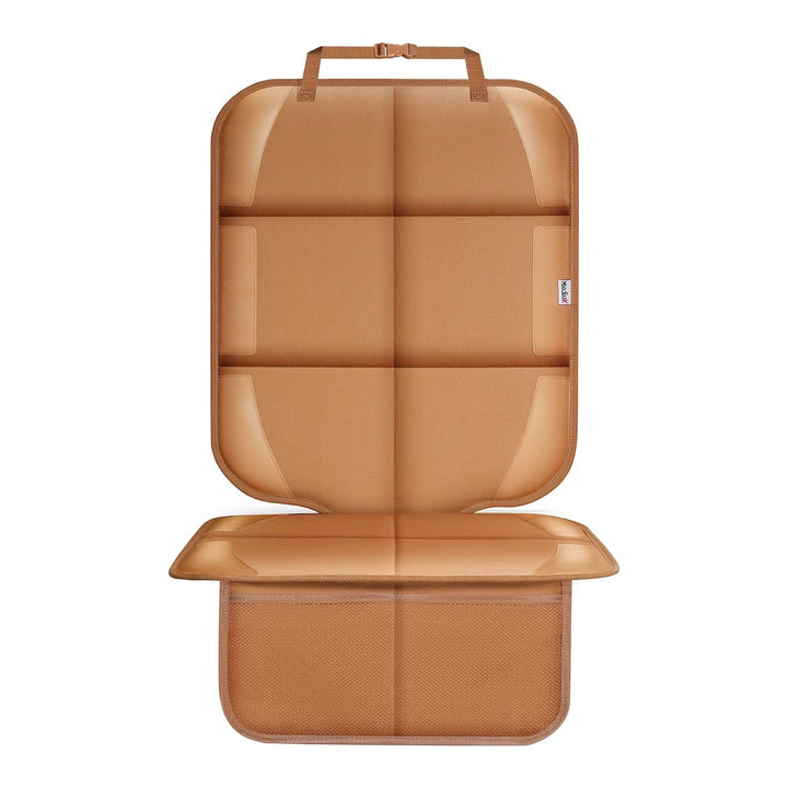 Car Seat Protector for Child Car Seat, Durable 600D Fabric Waterproof Car Seat Cover with Thick Pad Non-Slip Backing (No Imprints)