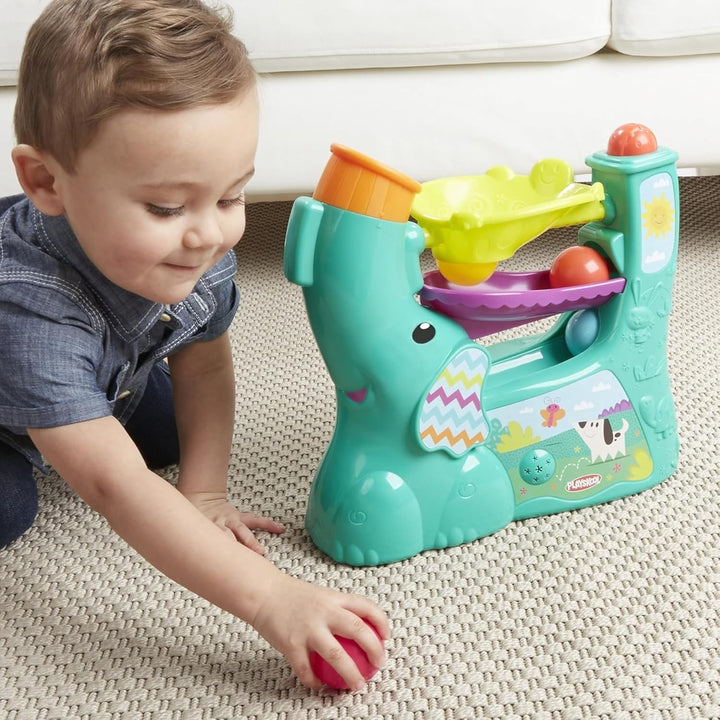 Chase 'N Go Ball Popper Toy for Active Babies and Toddlers with 4 Colorful Balls for Boys Girls and Kids Ages 9, 10, 11, 12 Months and Up