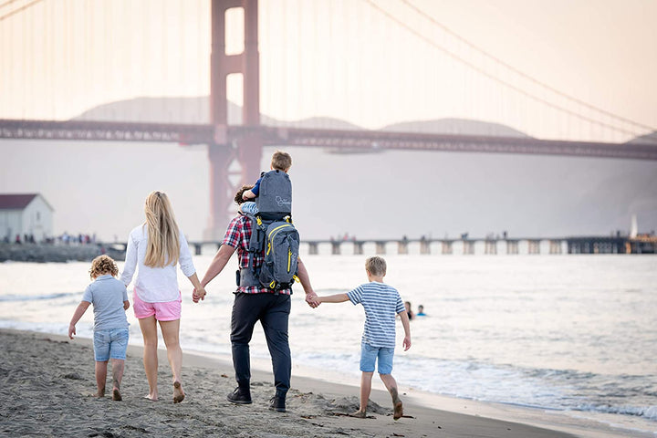 Shoulder Hiking Carrier for Child and Toddler with Sunshade and Detachable Backpack by Our Expedition