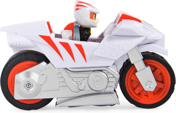 , Moto Pups Wildcat’S Deluxe Pull Back Motorcycle Vehicle with Wheelie Feature and Toy Figure