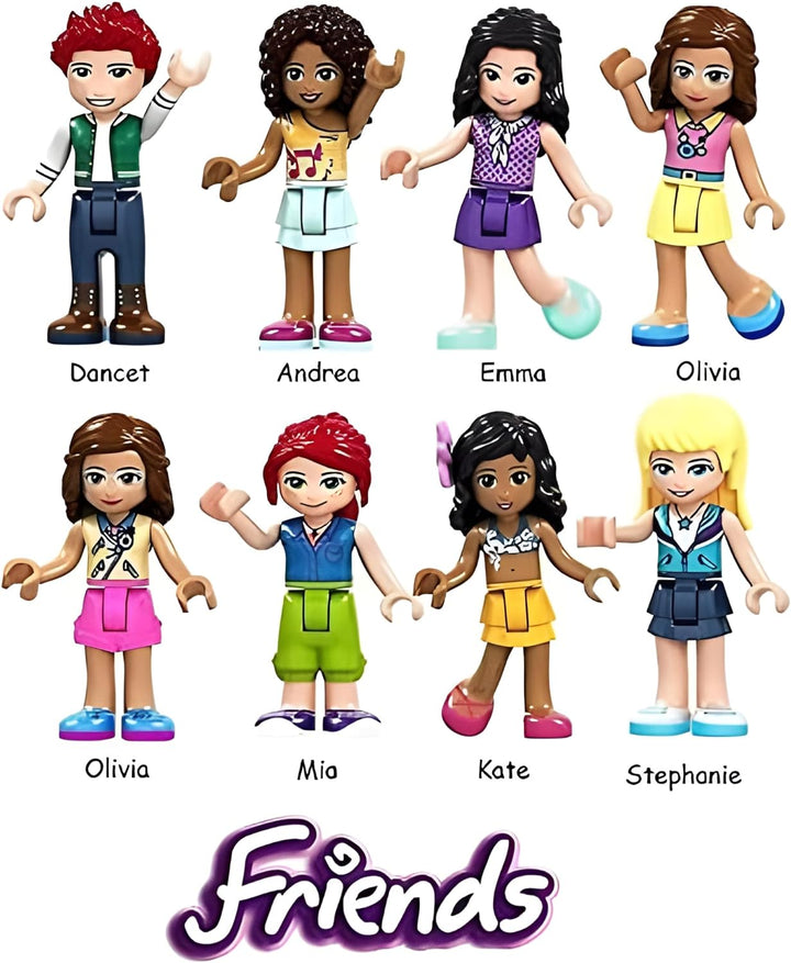 Friends Girl Female Male Minifigures - Lot of 6 Random Figures (No Duplicates)