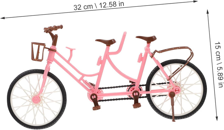 Two-Seater Bicycle Practical Bike Adornment Cycle Model Sculpture Art Ornaments Bike Plaything Desktop