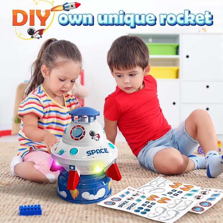 Water Sprinkler for Kids Toys,Outdoor Summer UFO Water Rocket with Light up Liftoff 9-16Ft & Spin,Water Toy Backyard Lawn Birthday Gift for Gilrs Boys Age 3 4 5 6 7 8 Year Old