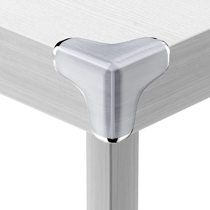 8 Pack Large Clear Corner Protectors for Baby Proofing Furniture - Table Edge Guards and Bumpers