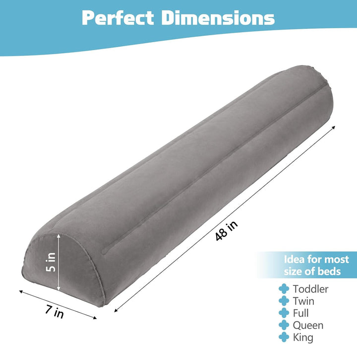 2Pack Travel Bed Rails for Toddlers | Non-Slip Soft Flocking Portable Inflatable Bed Rails for Toddlers | Travel Toddler Bed Rail for Full, Queen, King Size Beds | Portable Bed Rail for Travel