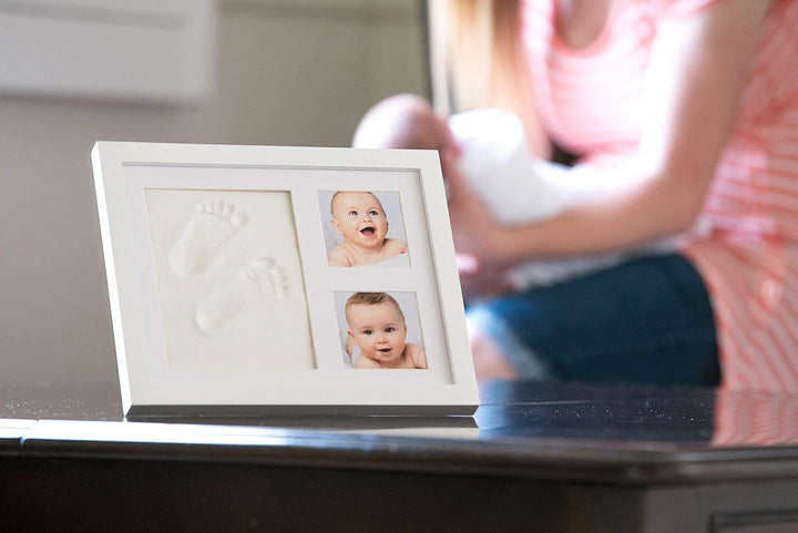 Baby Footprint Kit & Keepsake | Baby Handprint Kit | Baby Hand and Footprint Kit (Alpine White, Standard)