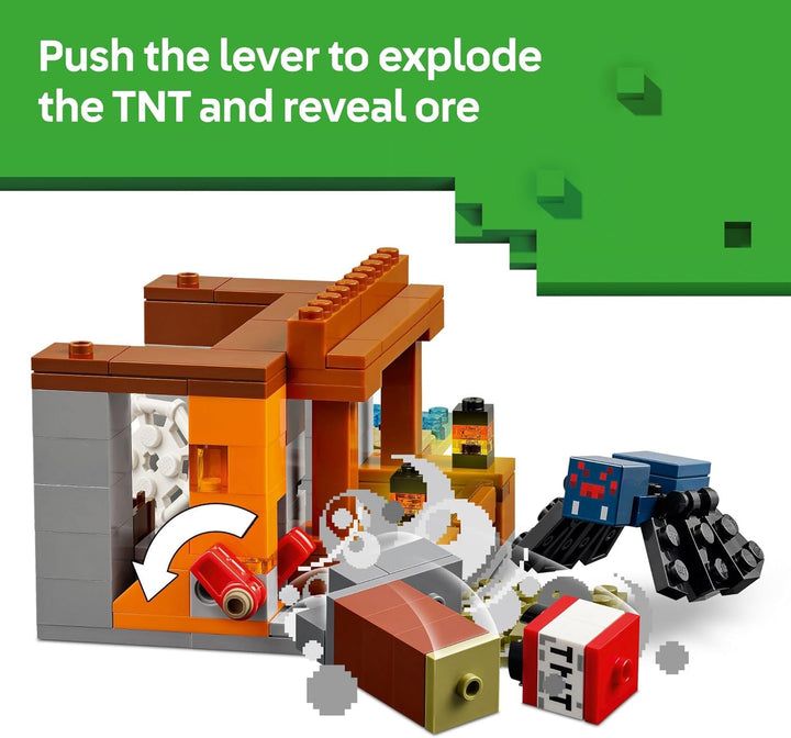 Minecraft the Armadillo Mine Expedition Toy Figures and Playset - Building Minecraft Toy for Kids, Boys and Girls, Ages 8+ - with Gaming Figures for Pretend Play - Gift Idea for Birthdays - 21269