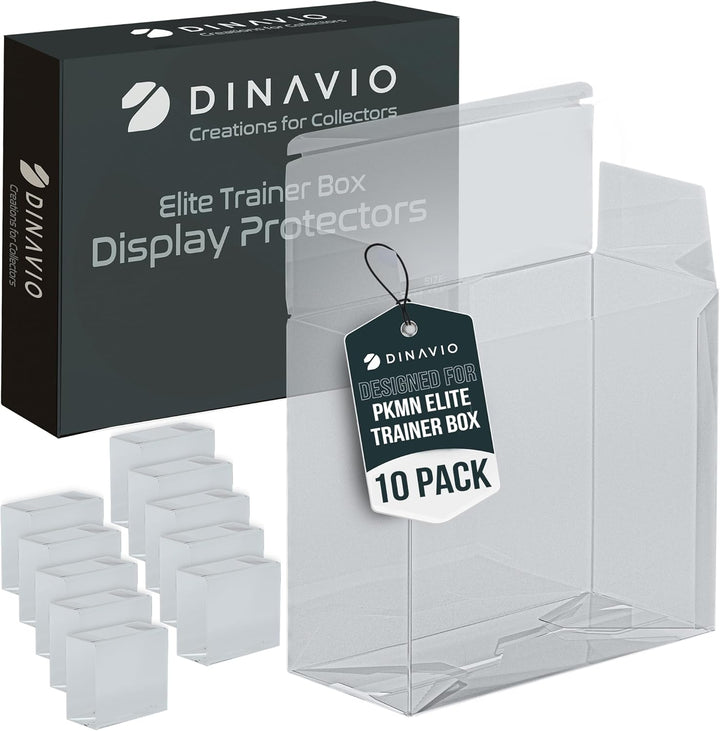 PET Plastic ETB Protector Case 5 Pack - Elite Trainer Box Protector - ETB Case Compatible with Elite Trainer Boxes (Pack of 5)