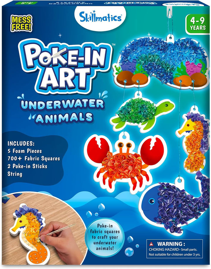 Poke-In Art - Magical Princesses, Mess-Free Fun for Kids, DIY Wood Craft Kits, Creative Activity, Gifts for Girls & Boys Ages 4, 5, 6, 7, 8, 9