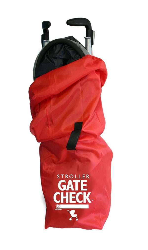 Gate Check Bag for Umbrella Strollers - Travel Bag for Airplane, Fits Most Single Umbrella Baby Strollers, Airport Accessories for Gate Check, Flying Essentials - Red