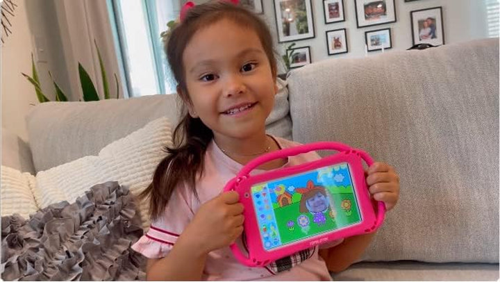 Kids Tablet 7 Inch Toddler Tablet for Kids 3-7 Wifi Android 32GB Kids Tablets Kids Learning Educational APP Pre-Installed Youtube Netflix Parental Control Kid-Proof Case