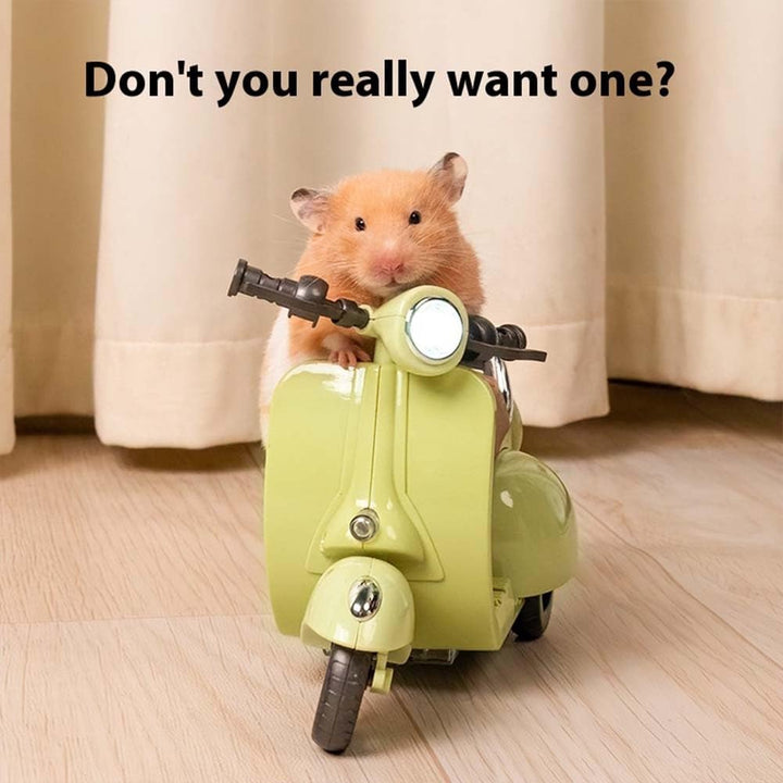 Scooter with Remote for Labubu, Electric Micro Mini Scooter for Labubu Accessories, Funny Plastic Doll Scooter Vehicles, Rotate 360° Interactive Scooter Ornaments Gifts for Lbubu Fans(Gray,With Batter