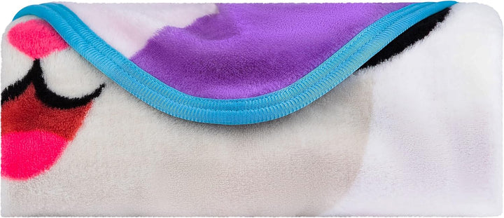 Gabby'S Dollhouse Cakey and Pandy Kids Bedding Super Soft Micro Raschel Throw, 46 in X 60 In, by